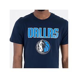 New Era Dallas Mavericks Logo t-paita navy