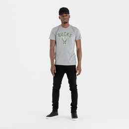 New Era Milwaukee Bucks Regular T-Paita harmaa