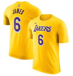 Nike Los Angeles Lakers James Icon t-paita kids keltainen