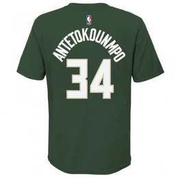 NIKE BUCKS GIANNIS ANTETOKOUNMPO N&N T-PAITA