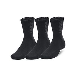 Under Armour 3-maker Mid-Crew sukat 3-pack musta