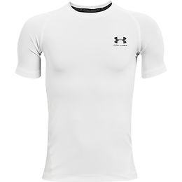 Under Armour HeatGear lyhythihainen kompressiopaita junior VALKOINEN