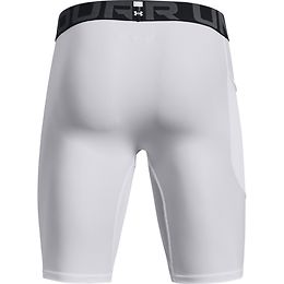 Under Armour HeatGear pitkät kompressioshortsit valkoinen