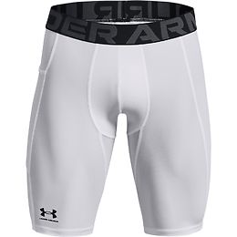 Under Armour HeatGear pitkät kompressioshortsit valkoinen