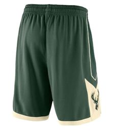 Nike Milwaukee Bucks Icon Swingman shortsit junior tummanvihreä