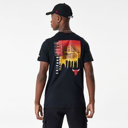 New Era Chicago Bulls Skyline Script T-Paita