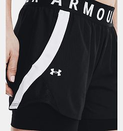 Under Armour Play Up 2-in-1 Shortsit musta