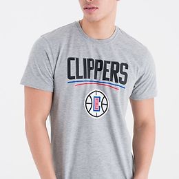 New Era Los Angeles Clippers Team Logo t-paita harmaa