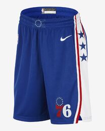 Nike Philadelphia 76ers Swingman shortsit junior sininen