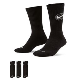 Nike Elite Everyday Basketball sukat 3-pack musta