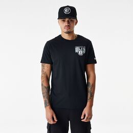 New Era Brooklyn Nets Skyline Script T-Paita